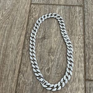 Silver Cuban link chain